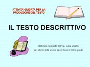 IL TESTO DESCRITTIVO