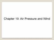 Chapter 19: Air Pressure and Wind