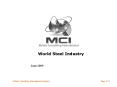 World Steel Industry PowerPoint PPT Presentation