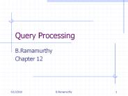 Query Processing