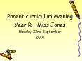 Parent curriculum evening PowerPoint PPT Presentation