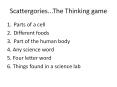 Scattergories...The%20Thinking%20game PowerPoint PPT Presentation