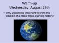Warm-up Wednesday, August 29th PowerPoint PPT Presentation