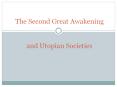 The Second Great Awakening  and Utopian Societies PowerPoint PPT Presentation