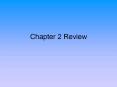 Chapter 2 Review PowerPoint PPT Presentation