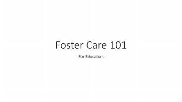 Foster Care 101