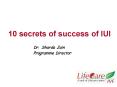 10 secrets of success of IUI PowerPoint PPT Presentation