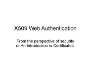 X509 Web Authentication