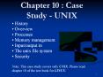 Chapter 10 : Case Study - UNIX PowerPoint PPT Presentation