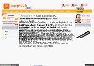 Batterie Ordinateur Portable Acer Aspire 1410