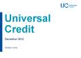 DWP Universal Credit PowerPoint PPT Presentation