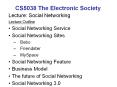 CS5038 The Electronic Society PowerPoint PPT Presentation