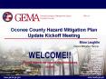 Oconee County Hazard Mitigation Plan Update Kickoff Meeting PowerPoint PPT Presentation