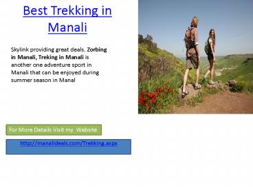 Trekking in Manali