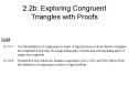 2.2b: Exploring Congruent Triangles with Proofs PowerPoint PPT Presentation