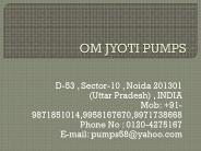 Om Jyoti Pumps