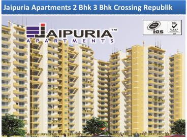 Jaipuria Apartments 2 Bhk 3 Bhk Crossing Republik
