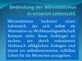 Bedeutung der Minimalismus in unseren Lebensstil PowerPoint PPT Presentation