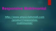 Responsive Matrimonial Script
