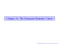 Chapter 14: The European Monetary Union PowerPoint PPT Presentation