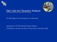 Safe Labs for Chemistry Students PowerPoint PPT Presentation