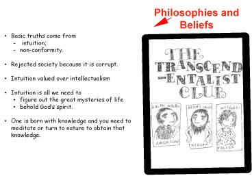 Philosophies and Beliefs