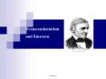 Transcendentalism  and Emerson PowerPoint PPT Presentation