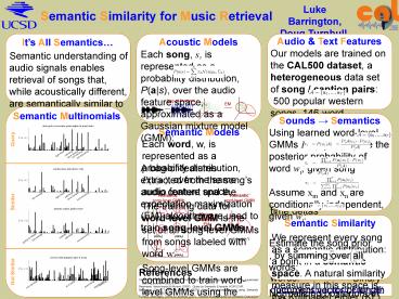 Semantic Similarity for Music Retrieval