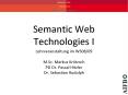 Semantic Web Technologies I PowerPoint PPT Presentation