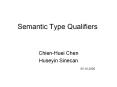 Semantic Type Qualifiers PowerPoint PPT Presentation