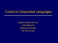 Control in Sequential Languages PowerPoint PPT Presentation