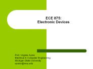 ECE 875: Electronic Devices