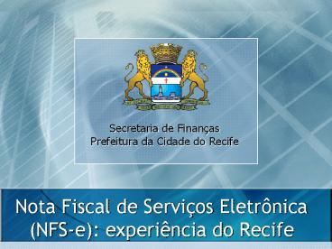 Nota Fiscal de Servi