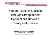 Student Teacher Success