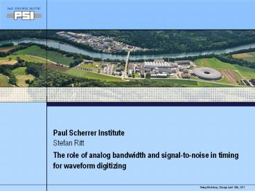 Paul Scherrer Institute