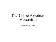 The Birth of American Modernism