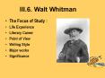 III.6. Walt Whitman PowerPoint PPT Presentation