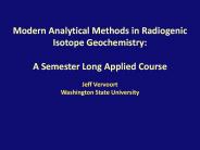 Modern Analytical Methods in Radiogenic Isotope Geochemistry: