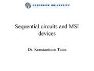 Sequential circuits and MSI devices