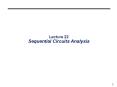 Lecture 22 Sequential Circuits Analysis PowerPoint PPT Presentation