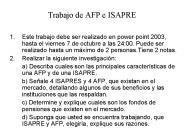 Trabajo de AFP e ISAPRE
