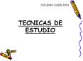 TECNICAS DE ESTUDIO PowerPoint PPT Presentation