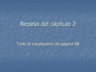 Repaso del cap