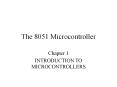 The 8051 Microcontroller PowerPoint PPT Presentation
