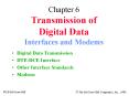 Chapter 6 Transmission of Digital Data Interfaces and Modems PowerPoint PPT Presentation