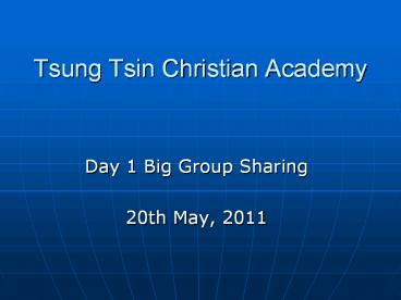 Tsung Tsin Christian Academy