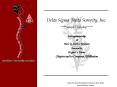 Delta Sigma Theta Sorority, Inc. PowerPoint PPT Presentation