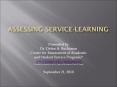 Assessing%20Service-learning PowerPoint PPT Presentation