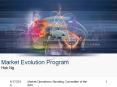 Market Evolution Program PowerPoint PPT Presentation