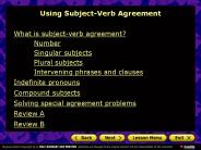 Using Subject-Verb Agreement